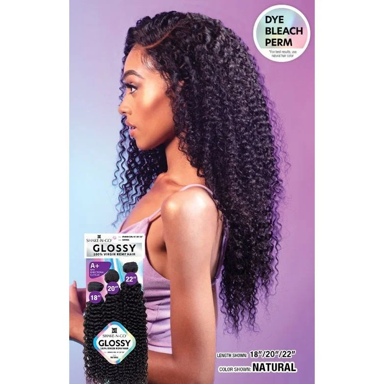 Shake-N-Go Glossy 100% Virgin Remy Hair Bundle Multipack - Spanish Wave