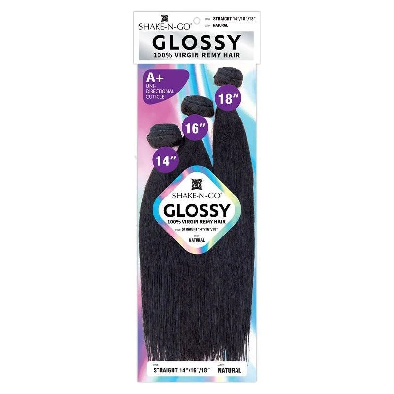 Shake-N-Go Glossy 100% Virgin Remy Hair Bundle Multipack - Straight