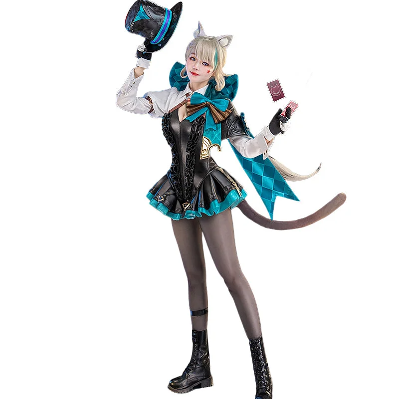 【XL Ready For Ship】DokiDoki-R Game Genshin Impact Cosplay Fontaine Lynette Costume