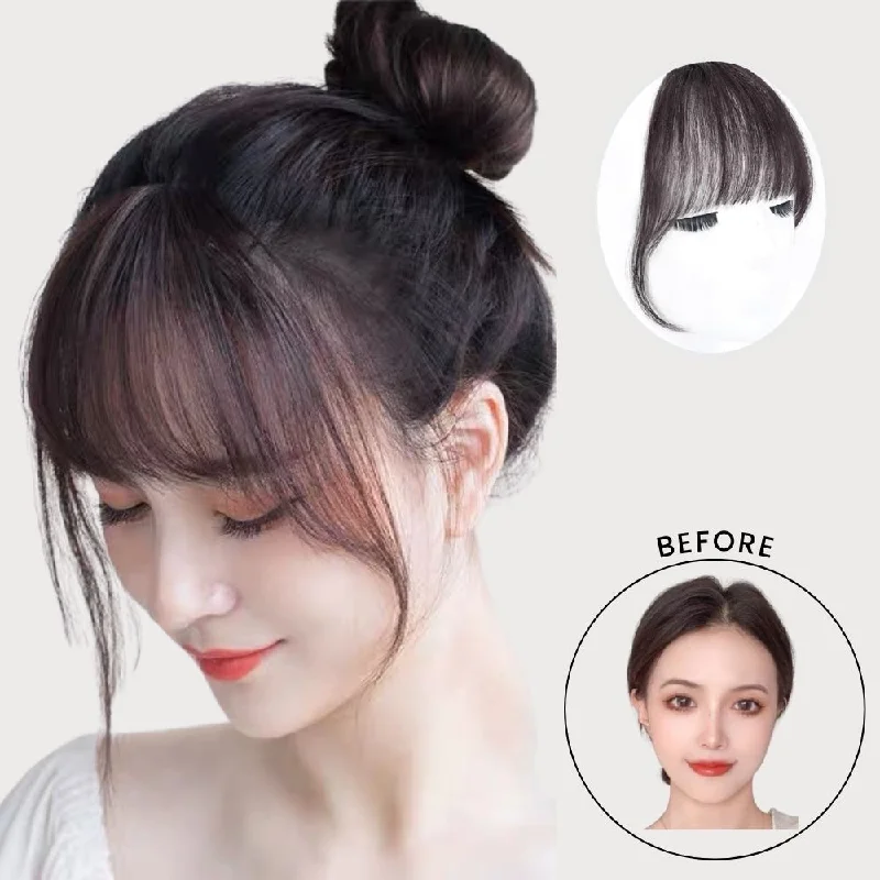 EMMA - Clip in Bangs (Luxury Japanese Fiber or 100% Real Hair)