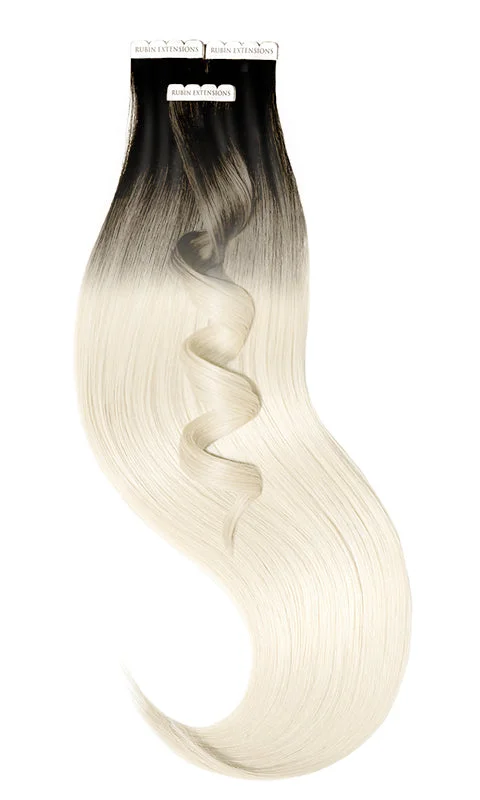 Tape-in Hair Extensions (Sombre) Expresso Black & Pearl Blonde