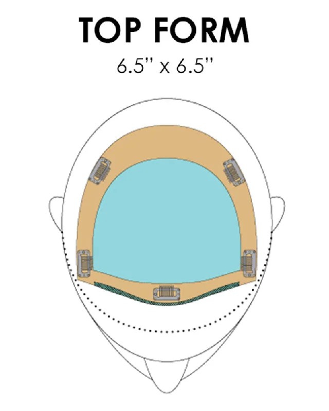 Top Form 6-8 inch (Exclusive) | Monofilament Remy Human Hair Toppers by Jon Renau