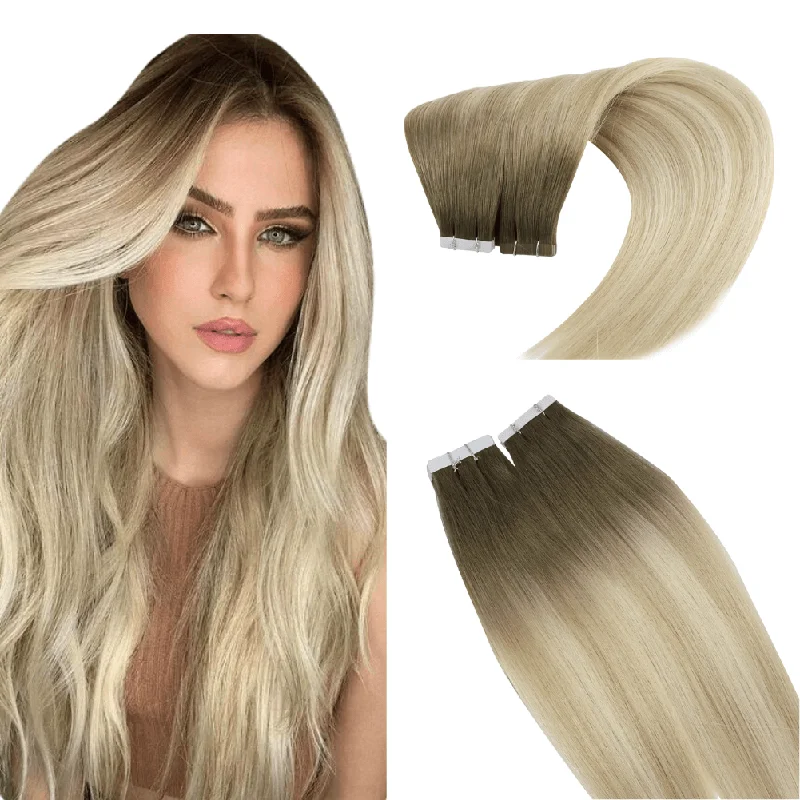 [USA Only] Sunny Hair Virgin Hair Tape in Hair Extensions Balayage Blonde #8/27/60