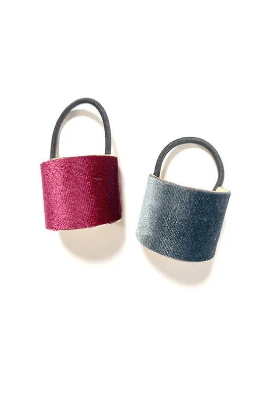 Velvet Coated Ponytail Cuff Set