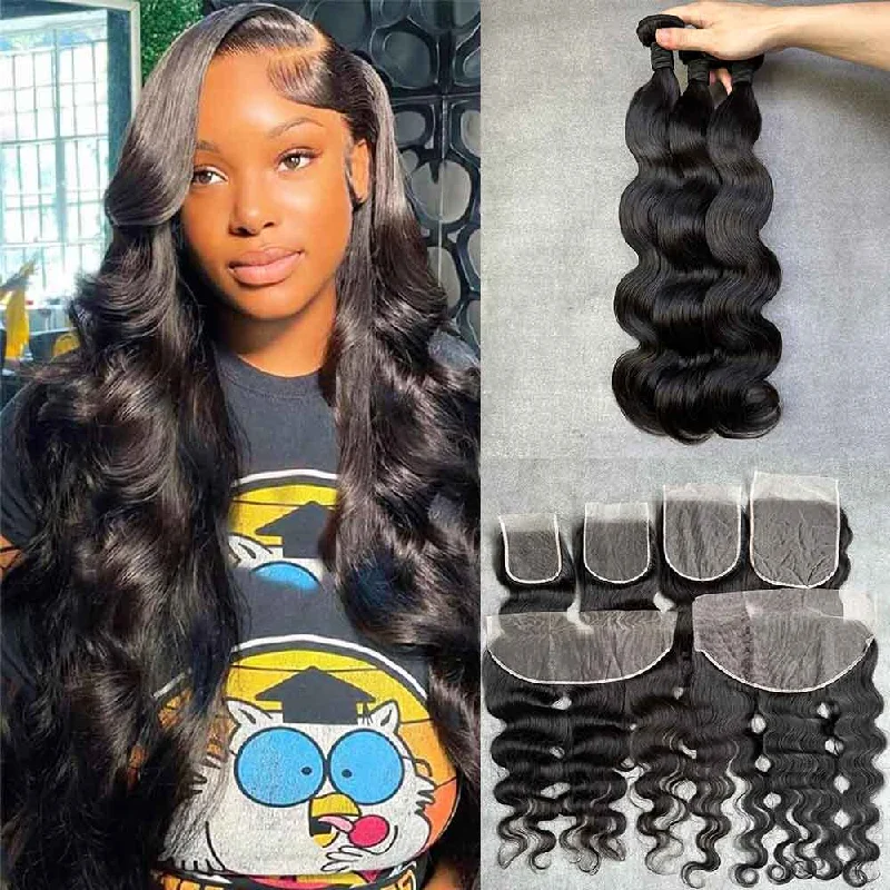 Virgin Hair Bundles And Clsoure/Frontal Deal