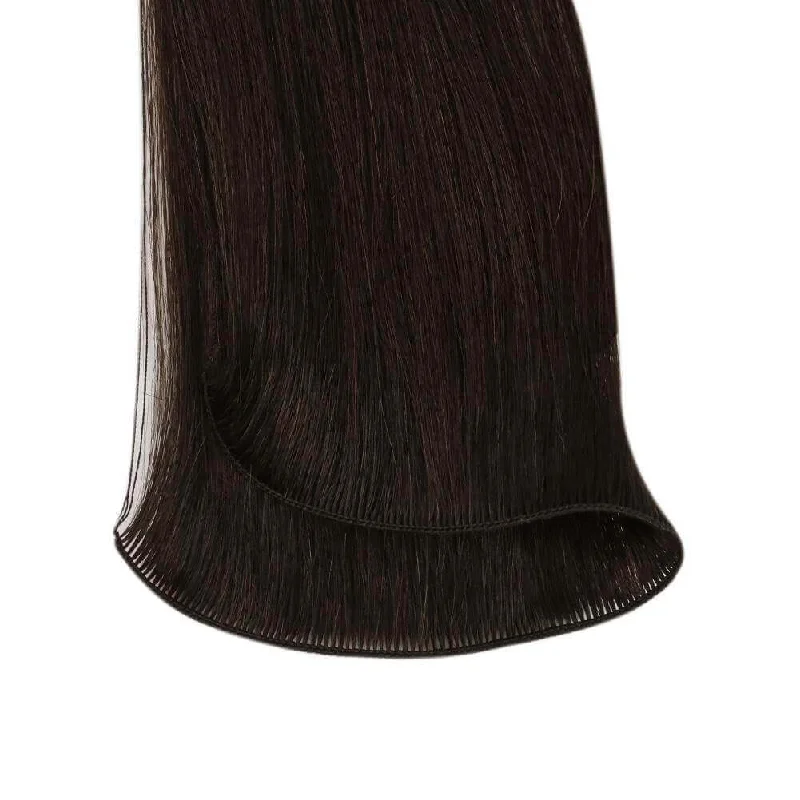 Vivien Virgin+ Hand-tied Real Human Hair Weft Soft Hair Darkest Brown #2