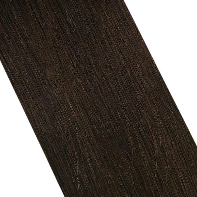 U tip Hair Extensions Chocolate Brown Human Virgin Hair Keratin Hair Nail Tip Hair Extensions #4