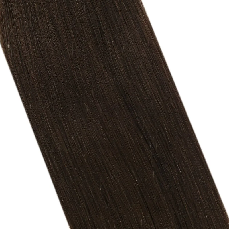 Moresoo Virgin Bundles Human Hair Weft Extensions Chocolate Brown (#4)