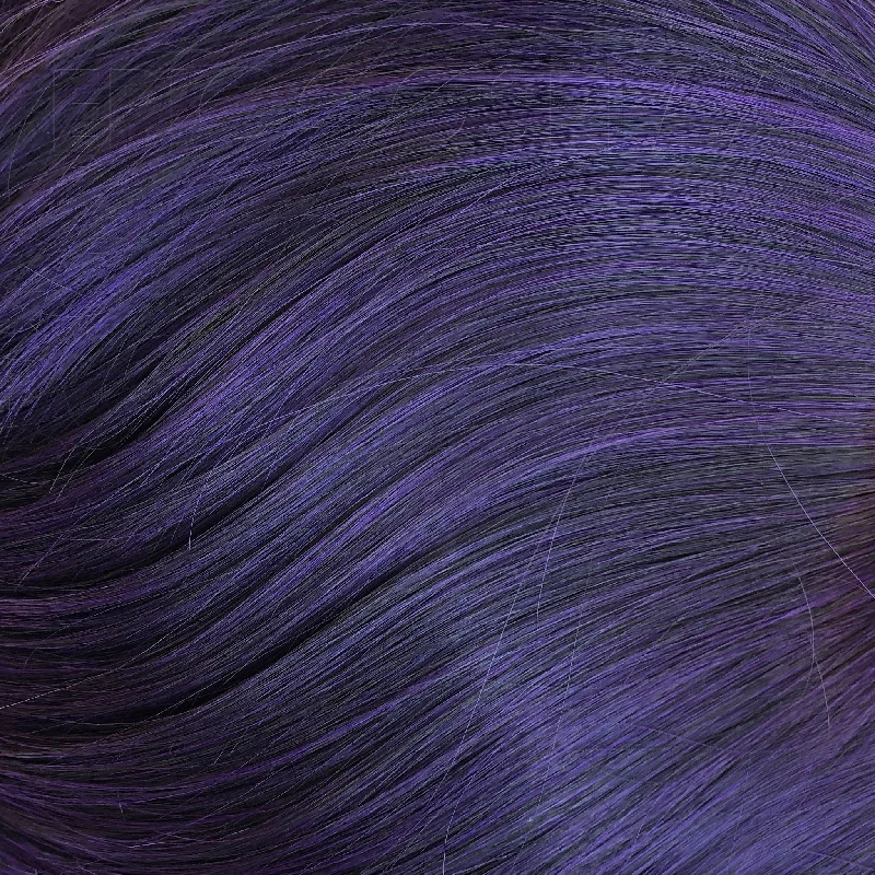 18"" Ponytail Wrap - Purple Black Fusion